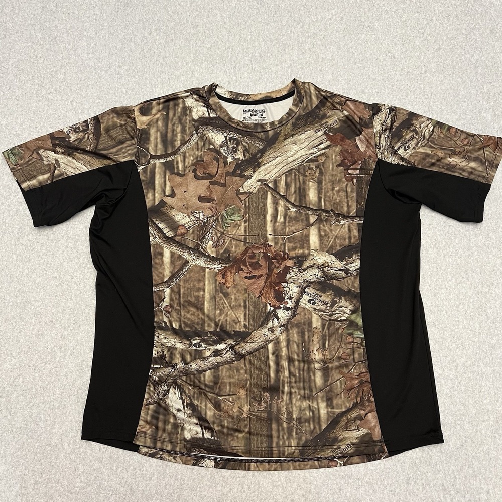 Mossy Oak Shirt Men's XXL Camo Short Sleeve Break Up Infinity Outdoor Hunting - Picture 1 of 11